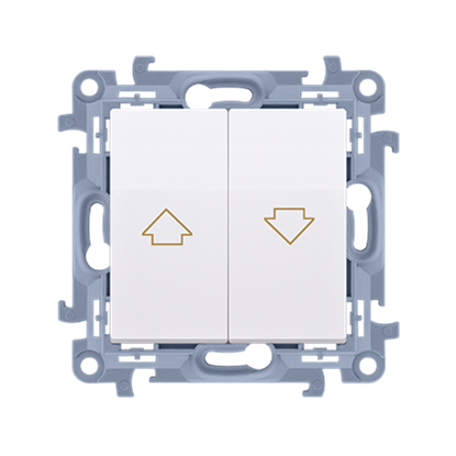 Изображение Kontakt-Simon Przycisk aluzjowy pojedynczy biay 10A (CZP1.01/11)