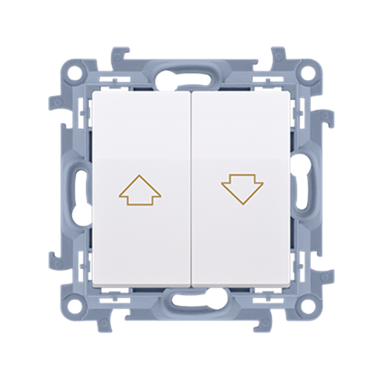 Изображение Kontakt-Simon Przycisk aluzjowy pojedynczy biay 10A (CZP1.01/11)