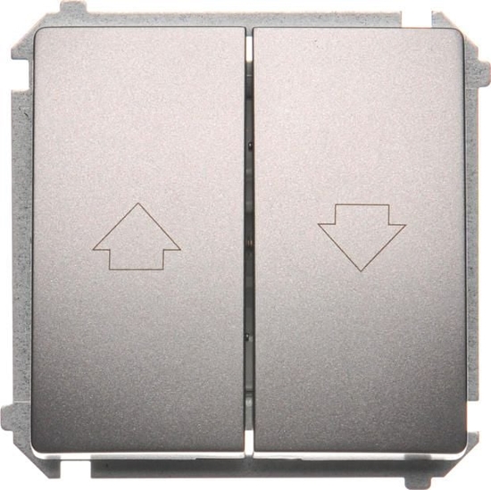 Изображение Kontakt-Simon Przycisk aluzjowy Simon Basic 10A 250V inox (BMZ1.01/21)