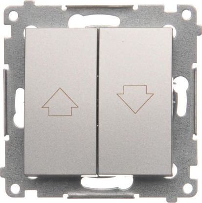 Attēls no Kontakt-Simon Przycisk aluzjowy srebrny mat - DZP1.01/43