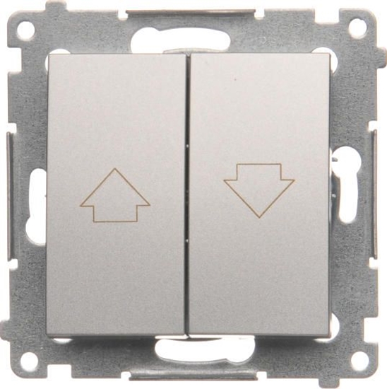 Изображение Kontakt-Simon Przycisk aluzjowy srebrny mat - DZP1.01/43