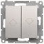 Picture of Kontakt-Simon Przycisk aluzjowy srebrny mat - DZP1.01/43
