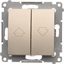 Picture of Kontakt-Simon Przycisk aluzjowy zoty mat - DZP1.01/44