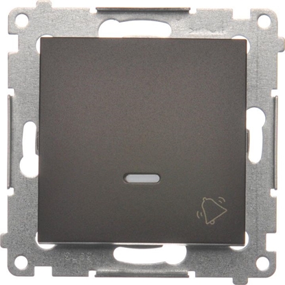 Attēls no Kontakt-Simon Przycisk dzwonek podwietlany brzowy - DD1L.01/46