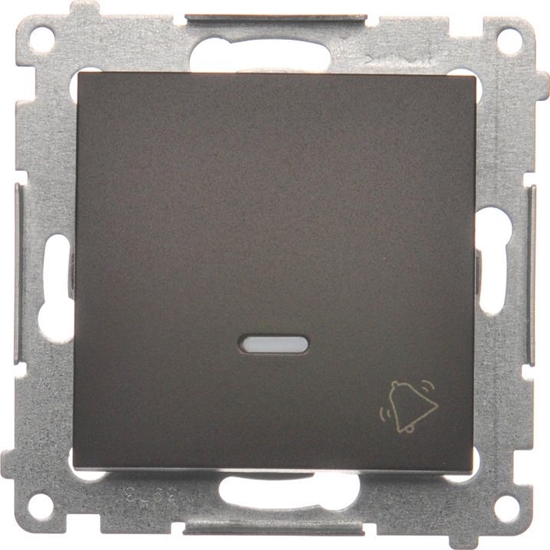 Изображение Kontakt-Simon Przycisk dzwonek podwietlany brzowy - DD1L.01/46