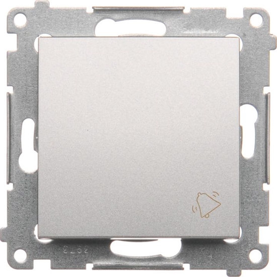 Изображение Kontakt-Simon Przycisk dzwonek srebrny mat - DD1.01/43