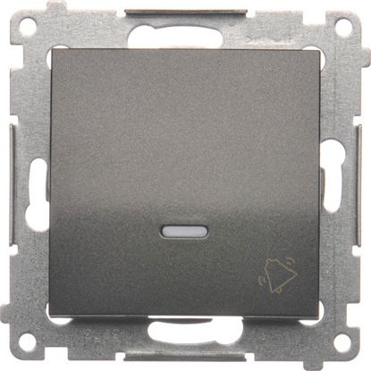 Attēls no Kontakt-Simon Przycisk dzwonek z podwietleniem antracyt - DD1L.01/48