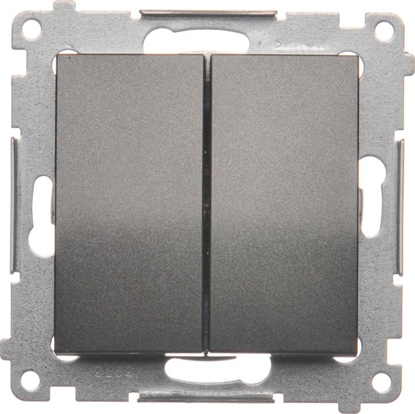 Attēls no Kontakt-Simon Przycisk podwójny antracyt - DP2.01/48