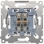 Attēls no Kontakt-Simon Przycisk podwójny Simon 54 zwierny mechanizm 10AX 250V (SP2M)