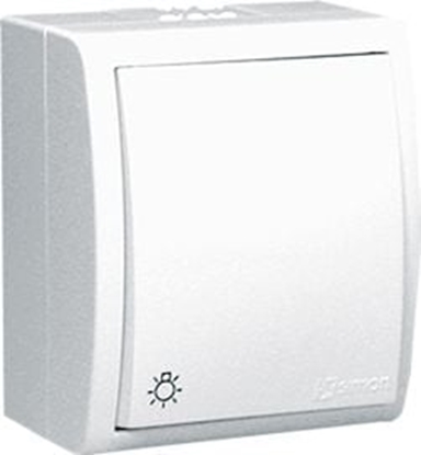 Изображение Kontakt-Simon Przycisk wiato IP54 Aquarius biay - AQS1/11