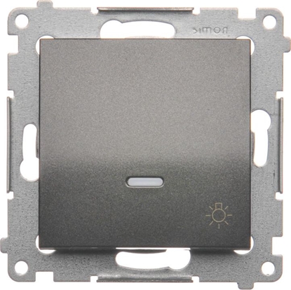 Изображение Kontakt-Simon Przycisk wiato podwietlany antracyt - DS1L.01/48