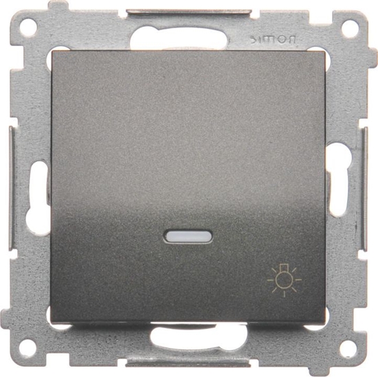 Изображение Kontakt-Simon Przycisk wiato podwietlany antracyt - DS1L.01/48