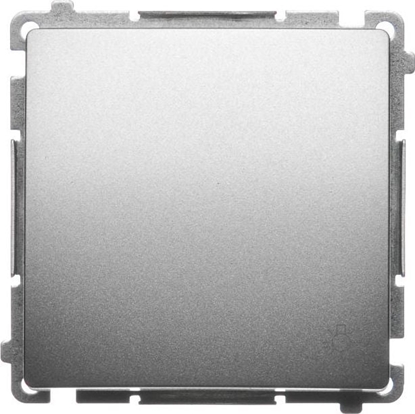 Изображение Kontakt-Simon Przycisk wiato Simon Basic pojedyncze 10AX 250V satynowy (BMS1.01/29)