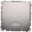 Изображение Kontakt-Simon Przycisk wiato Simon Basic pojedynczy z podwietleniem 10AX 250V inox (BMS1L.01/21)