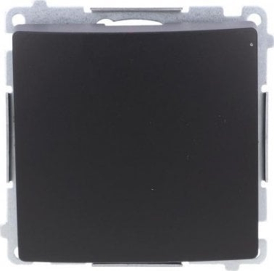 Изображение Kontakt-Simon Przycisk zwierny Simon Basic BMP1.01/49 pojedynczy bez piktogramu modu 10AX, 250V~, szybkozcza czarny mat
