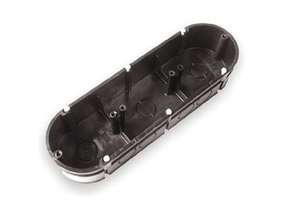 Изображение Kontakt-Simon Puszka instalacyjna podwójna 3x60mm - PP-F3X60P-N