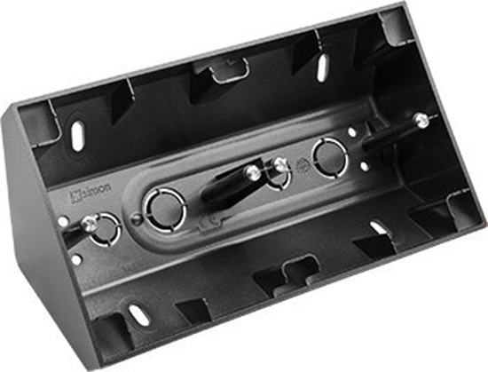 Изображение Kontakt-Simon Puszka natynkowa narona 2-krotna PREMIUM czarny mat (DPNR2/49)