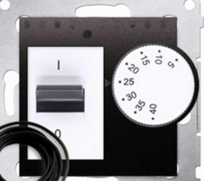 Изображение Kontakt-Simon Regulator temperatury 5-40°C IP20 antracyt - DRT10Z.02/48