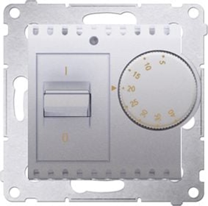 Изображение Kontakt-Simon Regulator temperatury Simon 54 z czujnikiem wewntrznym srebrny mat (DRT10W.02/43)