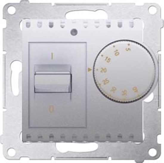 Изображение Kontakt-Simon Regulator temperatury Simon 54 z czujnikiem wewntrznym srebrny mat (DRT10W.02/43)