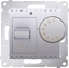 Изображение Kontakt-Simon Regulator temperatury Simon 54 z czujnikiem wewntrznym srebrny mat (DRT10W.02/43)
