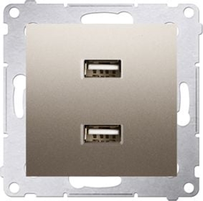 Изображение Kontakt-Simon Simon 54 adowarka 2xUSB 2.1A 5V/DC zoty mat (DC2USB.01/44)