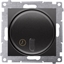 Изображение Kontakt-Simon Simon 54 cznik z opónieniem wyaczenia z przekanikiem (modu) 8(2) A 230V czarny mat do instalacji 3-przew. DWC10P.01/49