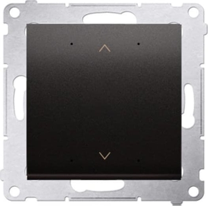 Изображение Kontakt-Simon Simon 54 GO Sterownik przyciskowy do obsugi rolety aluzji sterowany smartfonem WiFi 2x5A 230V (modu) antracyt DEZ1W.01/48