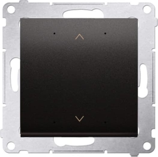 Изображение Kontakt-Simon Simon 54 GO Sterownik przyciskowy do obsugi rolety aluzji sterowany smartfonem WiFi 2x5A 230V (modu) antracyt DEZ1W.01/48