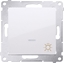 Изображение Kontakt-Simon Simon 54 Przycisk /wiato/ z podwietleniem LED 16AX 250V biay DS1AL.01/11