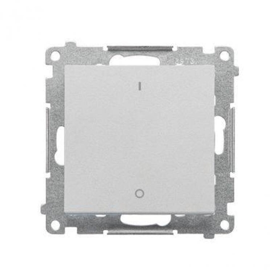 Изображение Kontakt-Simon Simon 55 cznik dwubiegunowy (modu) 10 AX, 250 V~ szybkozcza aluminiowe matowe TW2.01/143