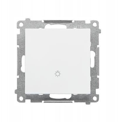 Изображение Kontakt-Simon Simon 55 Przycisk wiato (modu) 10 AX, 250 V~, szybkozcza Biay mat TS1.01/111