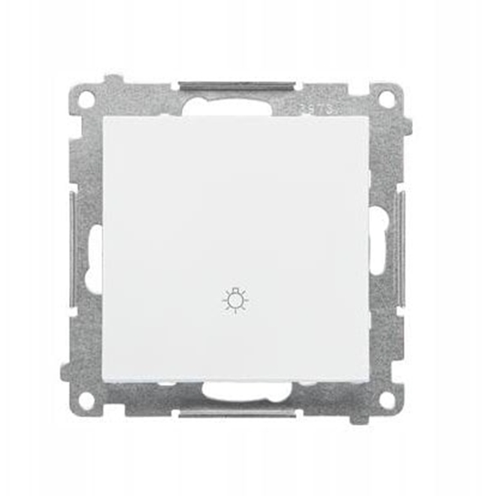 Изображение Kontakt-Simon Simon 55 Przycisk wiato (modu) 10 AX, 250 V~, szybkozcza Biay mat TS1.01/111