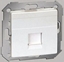 Picture of Kontakt-Simon Simon 82 Pokrywa gniazda komputerowego pojedynczego RJ45 paska z adapterem o przeson biaa (TSI-82005-30)