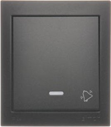 Picture of Kontakt-Simon Simon Aquaclick Przycisk dzwonek z podwietleniem, 10 AX, 250 V czarny ACD1L/49