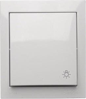 Изображение Kontakt-Simon Simon Aquaclick Przycisk wiato, 10 AX, 250 V biay ACS1/11