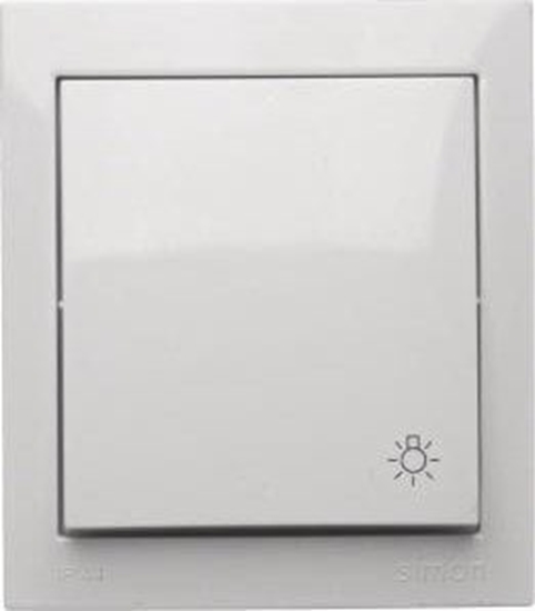 Изображение Kontakt-Simon Simon Aquaclick Przycisk wiato, 10 AX, 250 V biay ACS1/11