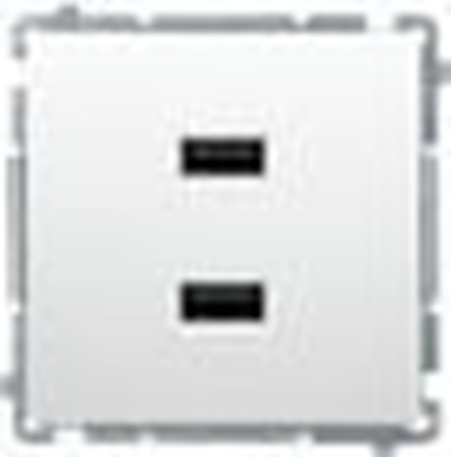 Attēls no Kontakt-Simon Simon Basic adowarka 2 x USB (modu), 2.1 A, 5V DC, 230V biay BMC2USB.01/11/B