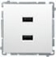 Attēls no Kontakt-Simon Simon Basic adowarka 2 x USB (modu), 2.1 A, 5V DC, 230V biay BMC2USB.01/11/B
