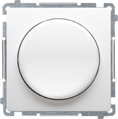 Изображение Kontakt-Simon Simon Basic ciemniacz naciskowo-obrotowy jednobiegunowy do LED ciemnialnych 230V biay BMS9L.01/11