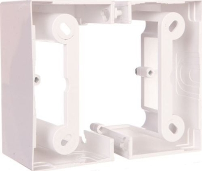 Изображение Kontakt-Simon Simon Basic Neos Puszka natynkowa pojedyncza skadana 40 mm (1 szt. = 2 elementy) srebrny mat PSCS/43