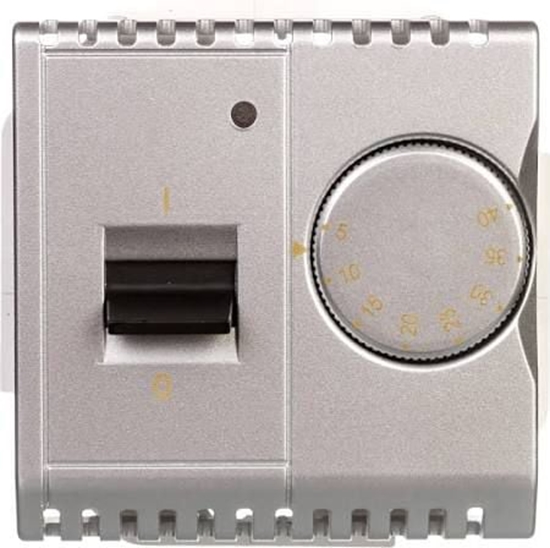 Изображение Kontakt-Simon Simon Basic Regulator temperatury z czujnikiem wewntrznym 16A 230V srebrny mat (BMRT10w.02/43)