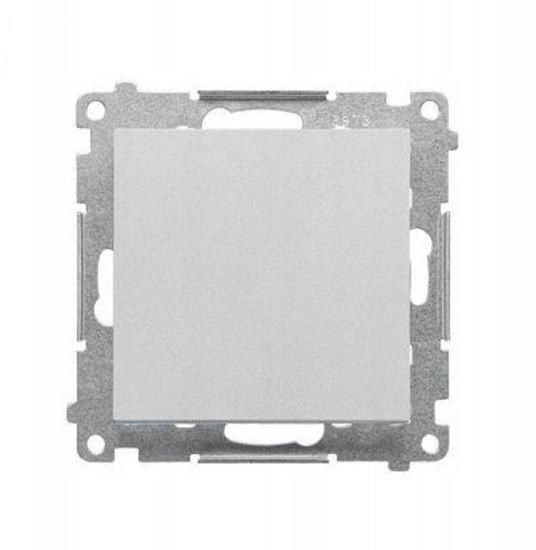 Изображение Kontakt-Simon Simon przycisk jedno normalny bez piktogramu (modu) 10 AX, 250 V~, zcza szybkozczowe Aluminium mat TP1.01/143