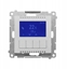Изображение Kontakt-Simon Termostat programowalny z wywietlaczem (modu) Aluminium matowy TETD1A.01/143