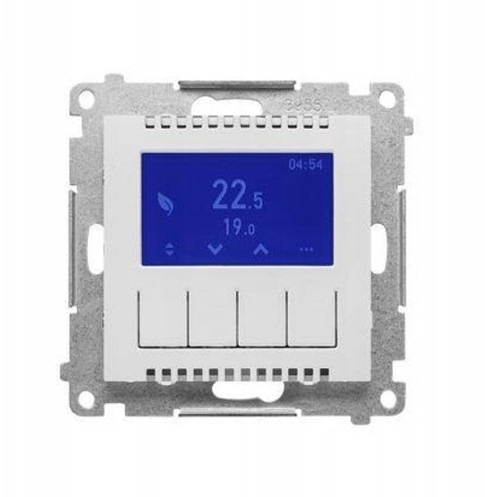Изображение Kontakt-Simon Termostat programowalny z wywietlaczem jasnoszary mat TETD1A.01/114