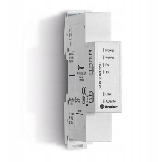 Picture of Konwerter protokou Modbus RTU na Modbus TCP/IP (RS485 master) z webserwerem 6M.BU.0.024.2200