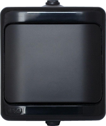 Изображение KOS BRYZA cznik pojedynczy IP54 16AX 250V czarny 180901