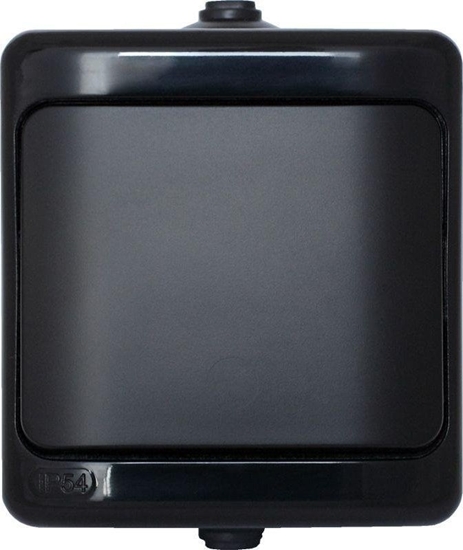 Изображение KOS BRYZA cznik pojedynczy IP54 16AX 250V czarny 180901