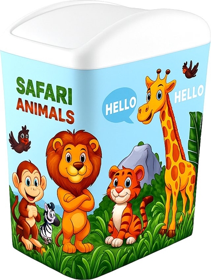 Picture of Kosz na mieci Katex Pojemnik uchylny z wzorem 10 l Turan