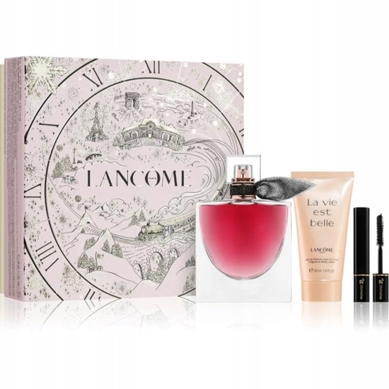 Picture of LAMCOME La Vie Est Belle L`Elixir Zestaw Woda perfumowana 50 ml + La Vie Est Belle Balsam do ciaa 50 ml + Hypnose Mini Mascara Tusz do rzs 2 ml